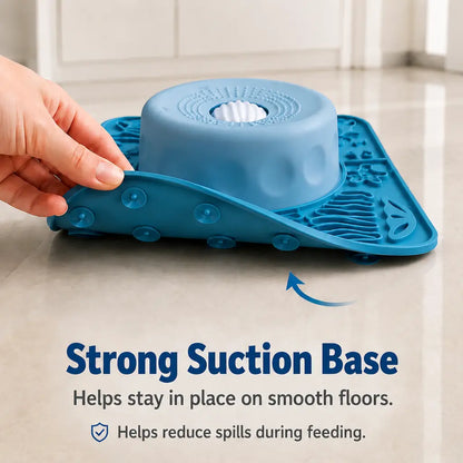 Pawpace 2-In-1 Heavy Duty Dog Lick Mat & 1 KG Slow Feeder Bowl with Upgraded Roller for Big Dogs- 500Ml No-Choking Pet Lick Bowl, Non-Slip Suction Cups, Anxiety Relief Enrichment Toy
